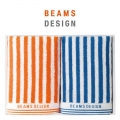 BEAMS DESIGN　ストライプフェイスタオル2枚セット